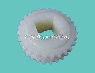 ZY800FT FLAT TOP MODULAR BELTS DRIVE SPROCKET MACHINED DRIVE WHEELS REINFORCED POLYAMIDE WHITE COLORS