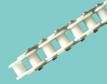 60P engineering plastic roller chains for bottle industry silence transimission chains materials POM white color