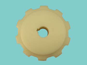 ZY800FT FLAT TOP MODULAR BELTS DRIVE SPROCKET MACHINED DRIVE WHEELS REINFORCED POLYAMIDE WHITE COLORS