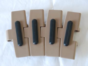 LF880M PLASTIC FLAT TOP CONVEYOR CHAINS WITH RUBBER INSERTS FOR INCLIND CONVEYOR