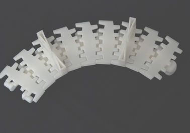 PLAIN FLEXIBLE CONVEYOR CHAIN  XL103 FOR MODULAR CONVEYOR SYSTEM MATERIALS POM WHITE COLOR