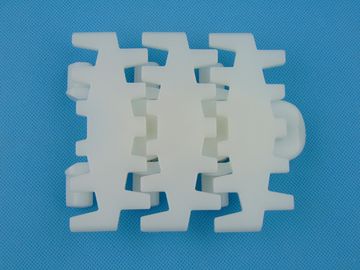 FLEXIBLE CONVEYOR CHAINS PLASTIC PLAIN FLEXIBLE CONVEYOR TOP CHAINS XL103 ACETAL WHITE