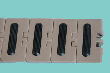 LF880M PLASTIC FLAT TOP CONVEYOR CHAINS WITH RUBBER INSERTS FOR INCLIND CONVEYOR