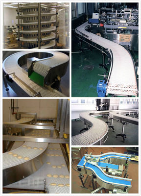 Aluminium corner tracks for bevel conveyor system chains series R500 cuver tracks hot sale factory supplied