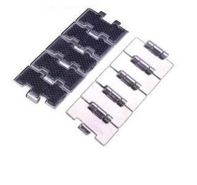 RF802 side flex stainless steel conveyor top chains with rubber friction chains